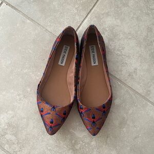 Steve Madden Multicolor Patterned Flats